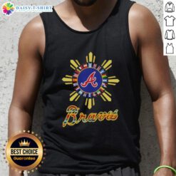 Stylish Atlanta Braves X Hispanic tank top featuring vibrant colors and a trendy design for baseball fans.
