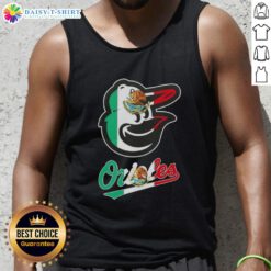 Pretty Baltimore Orioles baseball tank top featuring a vibrant Mexican flag design for stylish fans.