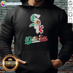Pretty Chicago White Sox baseball hoodie featuring a vibrant Mexican flag design, perfect for fans and fashion enthusiasts.