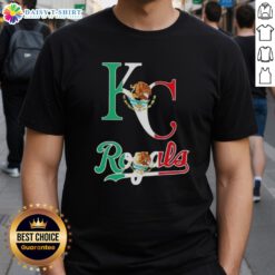 Alt Text: Kansas City Royals baseball t-shirt featuring a vibrant Mexican flag design, perfect for fans celebrating culture and sports.