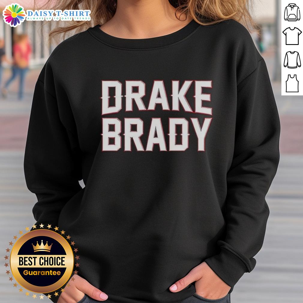 Cozy Top Drake Maye and Tom Brady sweatshirt showcasing team spirit and style for fans of football and fashion.