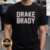 Top Drake Maye and Tom Brady T-shirt featuring unique design for football fans, showcasing both athletes' iconic styles.