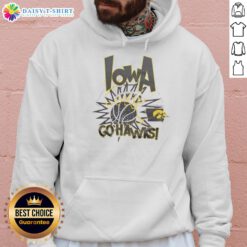 Top Iowa Hawkeyes Go Hawks Slam Hoodie featuring the iconic team logo and vibrant colors for sports fans.