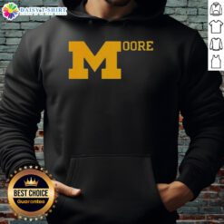 Top Sherrone Moore Michigan football hoodie featuring team colors and logo, perfect for fans and game day wear.