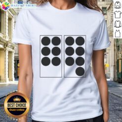 Stylish Top Six Seven Dots Ladies Tee featuring a polka dot design, perfect for casual outings and summer fashion.