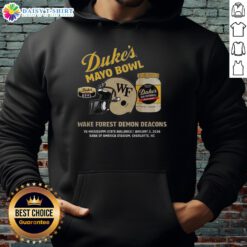 Wake Forest Demon Deacons 2026 Dukes Mayo Bowl hoodie showcasing team spirit and style for fans.