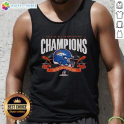 Alt Text: Awesome Denver Broncos AFC Championship Champions 2025-26 big helmet center tank top design for fans