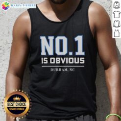Awesome Duke No. 1 is Obvious Durham NC tank top, showcasing Duke pride and style for fans in North Carolina.