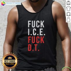 Awesome F*ck Ice and F*ck DT tank top featuring bold graphic design on a stylish sleeveless shirt for summer wear.