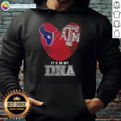 Awesome Fingerprints Houston Texans X Texas A&M Aggies hoodie showcasing unique DNA design for fans.