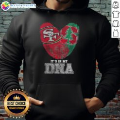 Awesome Fingerprints San Francisco 49ers x Stanford Cardinal hoodie showcasing unique DNA design and vibrant team colors.