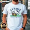 Awesome Hello Kitty X Los Angeles Rams Kickoff T-Shirt featuring a playful design for fans and collectors.