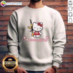 Awesome Kalashnikitty sweatshirt featuring a unique blend of Kalashnikov and Hello Kitty designs for stylish streetwear.