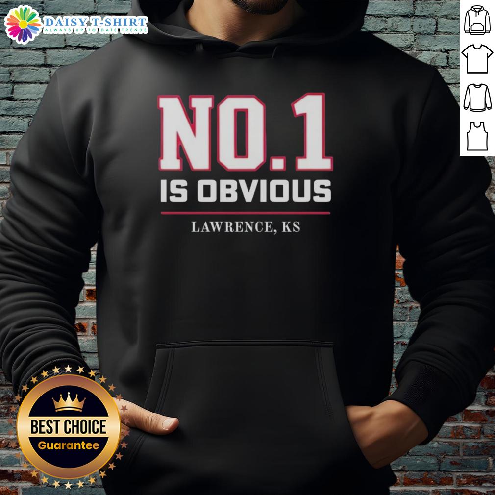 Awesome Kansas No 1 hoodie featuring Lawrence, KS design, perfect for fans showcasing their love for the city.
