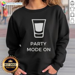 Awesome Party Mode On Sweatshirt in vibrant colors, perfect for fun gatherings and casual wear.