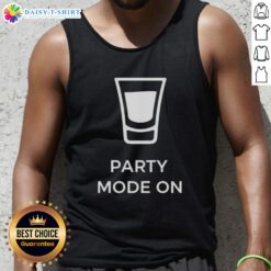 Awesome Party Mode On Tank Top featuring vibrant colors and fun graphics, perfect for summer gatherings and celebrations.