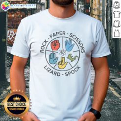 Awesome Rock Paper Scissors T-Shirt featuring a fun graphic design perfect for game lovers and casual wear.