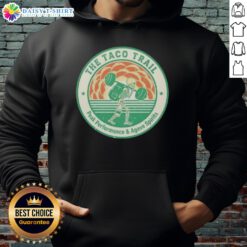 Alt Text: Awesome Skeleton Taco Trail Peak Performance hoodie featuring vibrant design and agave spirits theme.