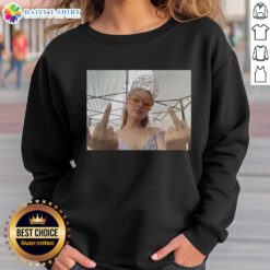 Good Ariana Grande Wicked For Good sweatshirt featuring vibrant graphics, perfect for fans of the musical and the singer.