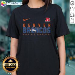 Good Denver Broncos NFL 2026 Super Bowl ladies tee featuring vibrant team colors and stylish design for female fans.