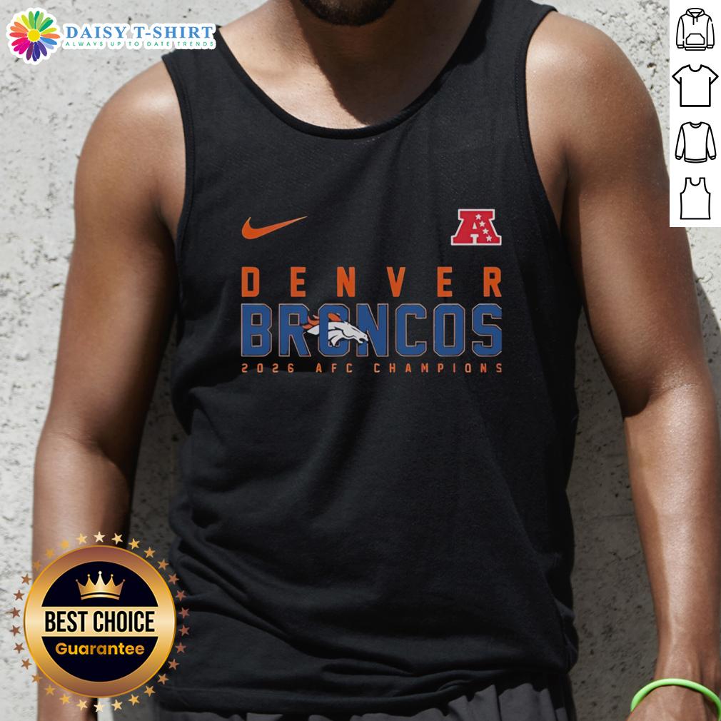 Stylish Good Denver Broncos NFL 2026 Super Bowl tank top featuring team colors and logo, perfect for game day.