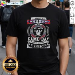 Good I May Live In Arkansas But On Game Day My Heart And Soul Belongs To Las Vegas Raiders Football T-Shirt design.