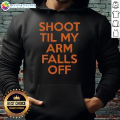 Kevin Durant hoodie featuring 'Shoot Til My Arm Falls Off' design, perfect for basketball fans and stylish streetwear.