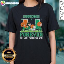 Good Peanuts Miami Hurricanes Forever ladies tee showcasing team spirit and style, perfect for fans celebrating victories.