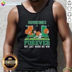 Good Peanuts Miami Hurricanes Forever tank top featuring bold design, perfect for fans celebrating team spirit all year.