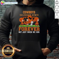 Good Peanuts Oklahoma State Cowboys Forever hoodie showcasing team pride, perfect for fans on game day and beyond.