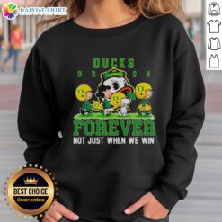 Good Peanuts Oregon Ducks Forever sweatshirt featuring vibrant team colors, perfect for fans celebrating every game.