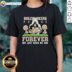 Good Peanuts Purdue Boilermakers Forever tee for ladies, showcasing team spirit and pride beyond just winning.