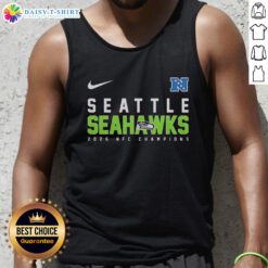 Good Seattle Seahawks NFL AFC Championship 2026 tank top featuring team colors and logo, perfect for game day.