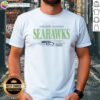 Vintage Seattle Seahawks NFL Super Bowl Champions T-Shirt featuring the team's iconic logo and championship accolades.