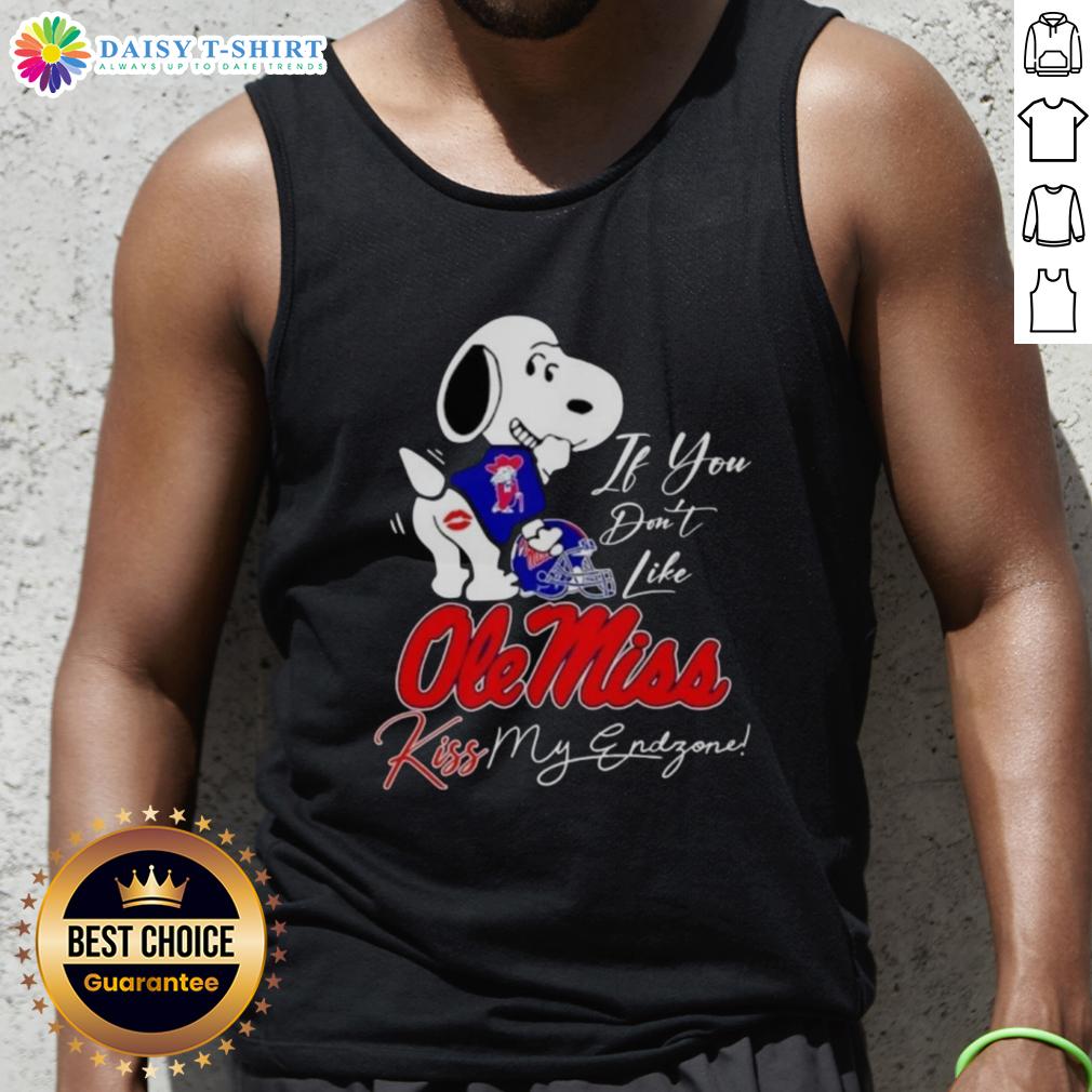 Good Snoopy tank top featuring Ole Miss Rebels design and playful slogan, perfect for game day attire.