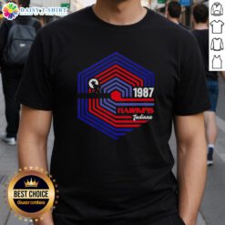 Retro 1987 Stranger Things Hawkins Indiana T-shirt featuring 'Good Stranger' design, perfect for fans of the series.
