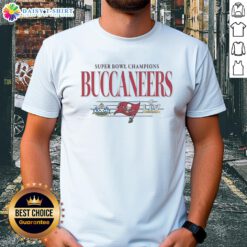 Vintage Tampa Bay Buccaneers NFL Super Bowl Champions T-shirt featuring the team's classic logo and championship design.