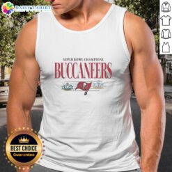 Vintage Tampa Bay Buccaneers NFL Super Bowl Champions tank top featuring the team's classic logo.