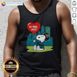 Happy Jacksonville Jaguars X Snoopy Cartoon Valentine 2026 tank top featuring vibrant graphics and playful design.