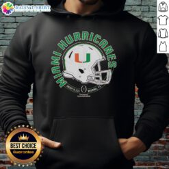 Happy Miami Hurricanes CFP National Championship 2026 hoodie in Miami, FL, showcasing team spirit and vibrant colors.