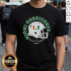 Happy fans wearing Miami Hurricanes CFP National Championship 2026 T-shirts, celebrating in Miami, FL.