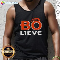 Nice Bo Nix Bo Lieve Denver Broncos football tank top featuring vibrant team colors and a stylish design for fans.