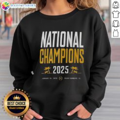 Nice Indiana Hoosiers CFP National Champions sweatshirt with palm tree design, perfect for fans celebrating the January 19, 2025 victory.