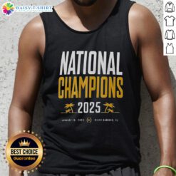 Nice Indiana Hoosiers CFP National Champions tank top with palm tree design, celebrating the January 19, 2025 victory.