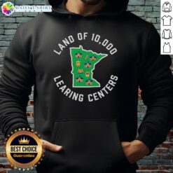 Cozy Nice Land of 10,000 Learning Centers hoodie featuring vibrant design, perfect for students and educators alike.