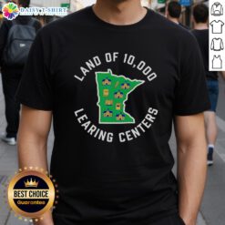 Nice Land Of 10000 Learning Centers T-Shirt featuring vibrant design and educational theme for passionate learners.