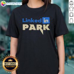 Stylish ladies' tee featuring a scenic view of LinkedIn Park, perfect for casual outings and outdoor adventures.