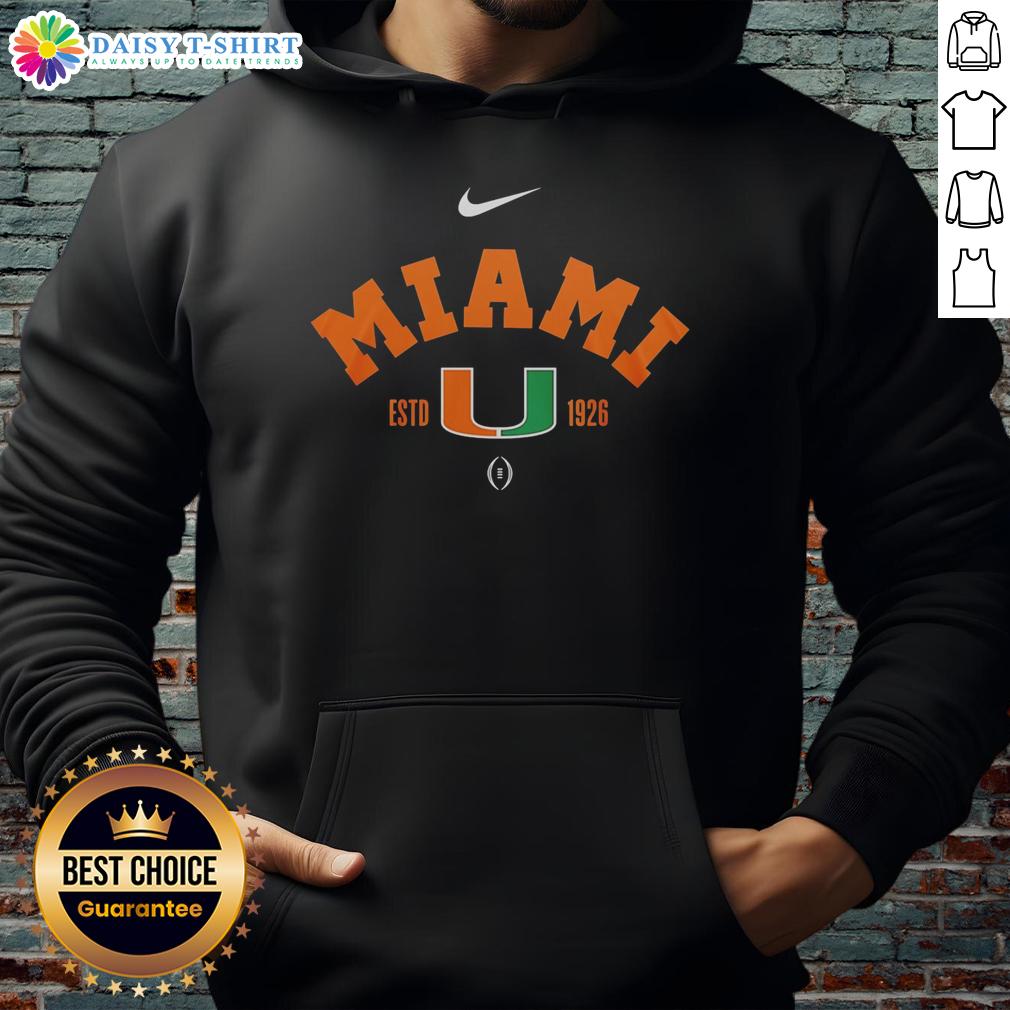 2026 NCAA National Champions Miami Hurricanes hoodie in vibrant colors, showcasing team pride and sporty style.