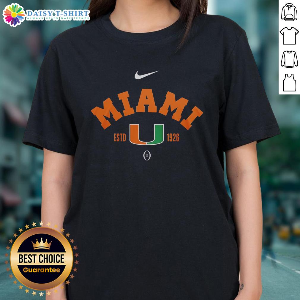 Nice Miami Hurricanes NCAA National Champions 2026 ladies tee featuring vibrant team colors and stylish design.