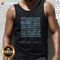 Stylish 2026 tank top with a nice wind effect, hair shifting and drifting, perfect for casual summer outings.